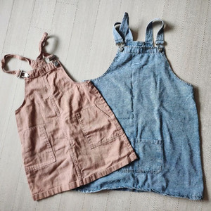 h&m 보세 멜빵 청치마 130-140사이즈 여아여자