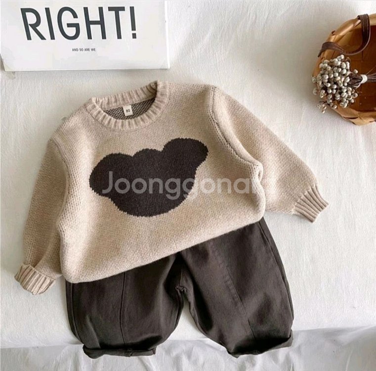 유아 여아 가을상의니트 2종류 120/130사이즈--1