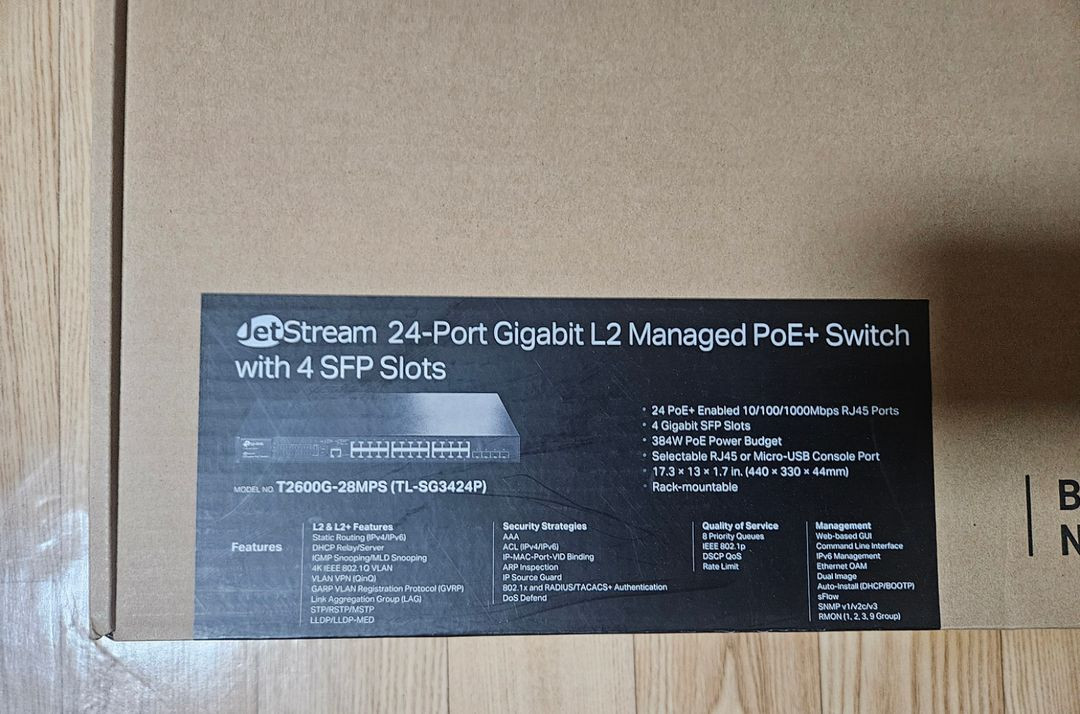 티피링크 T2600G-28MPS PoE스위치--1