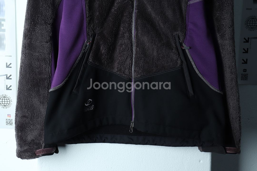 W(XL) 노스페이스 집업 바람막이 점퍼자켓 퍼플--3