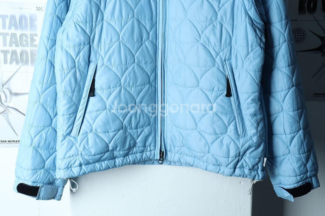 W(L) 나이키 집업 바람막이 점퍼자켓 분리가능 누빔--3
