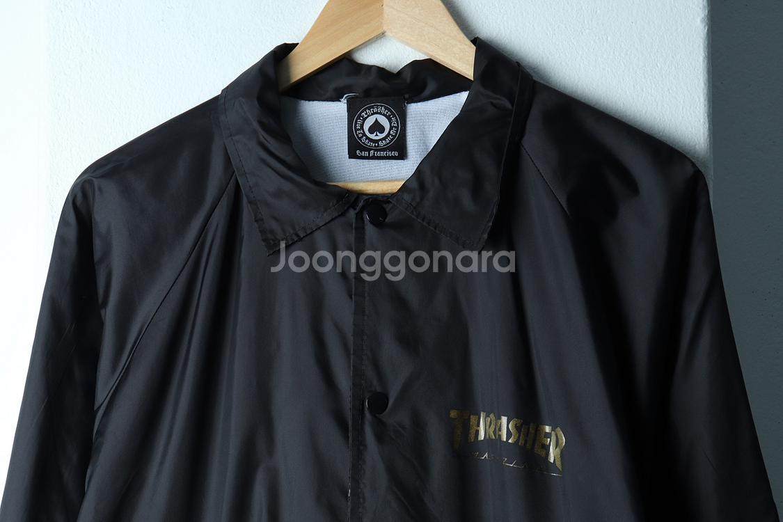 (L-XL) 트레셔 바람막이 야구점퍼자켓 블루종 코치--2