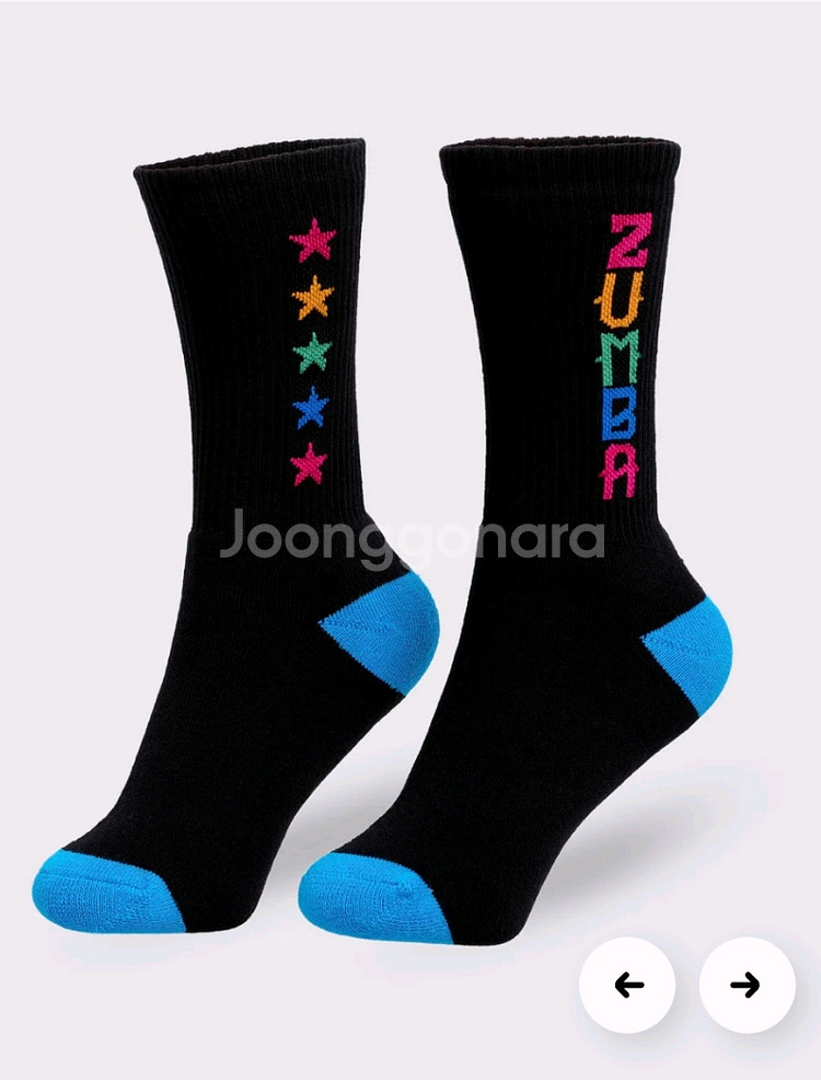줌바웨어 양말 검정--0