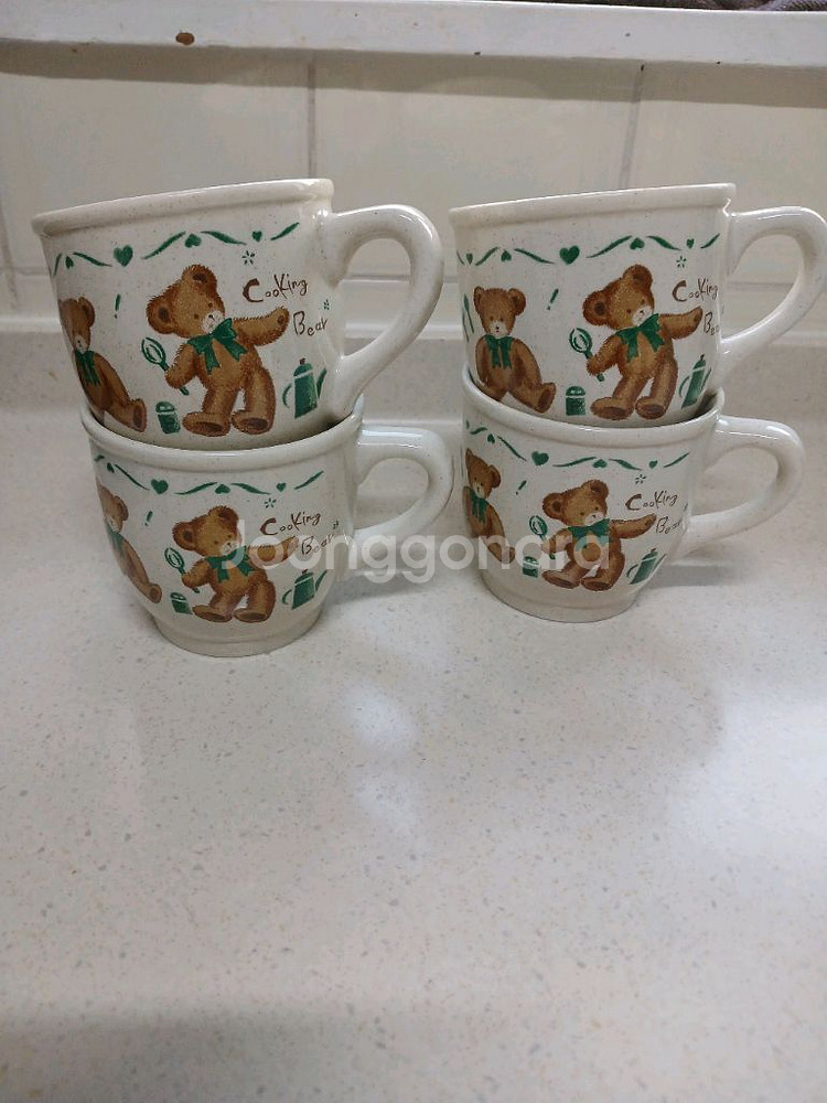 곰돌이 머그컵--1