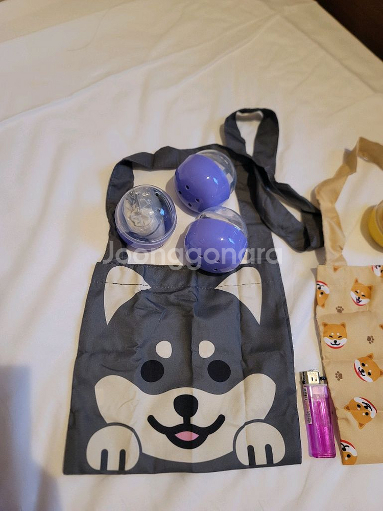 시바견 시바 미니가방 가챠 보조가방 장바구니 산책가방--3