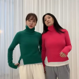 r2w abelin 아벨린 캐시 터틀 니트