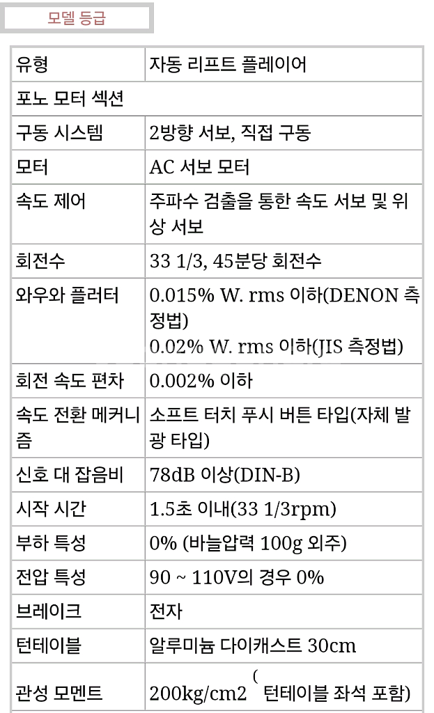 데논 반자동 턴테이블 DP-55L 팝니다--8