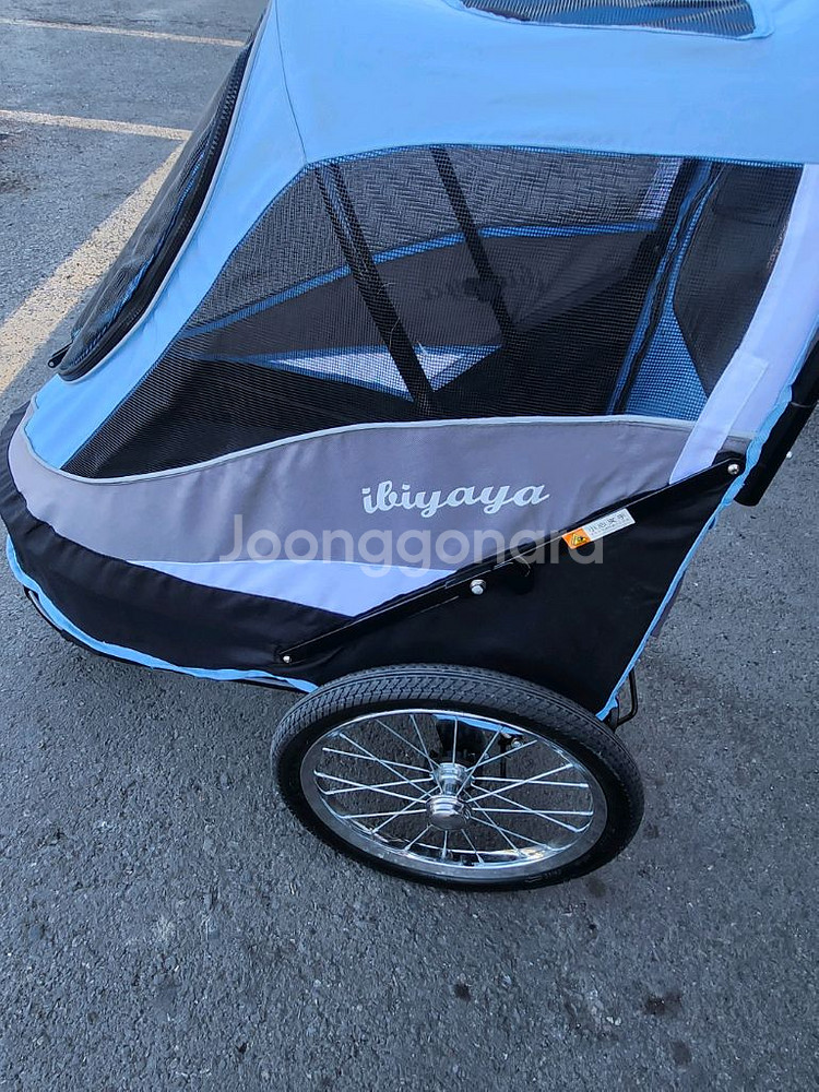 ibiyaya 강아지 자전거 트레일러--1
