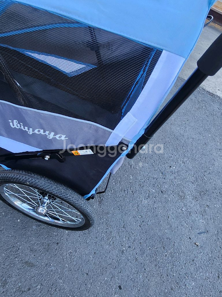 ibiyaya 강아지 자전거 트레일러--5