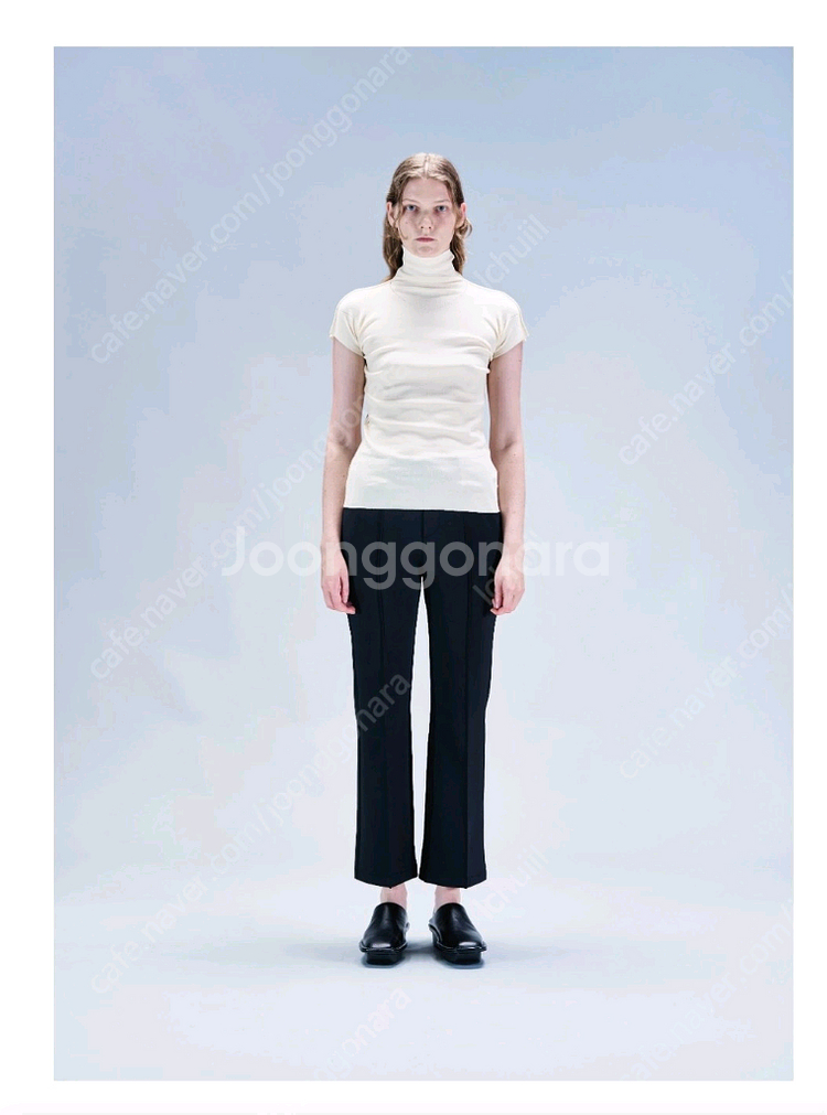 이세이미야케 코튼 바게트 니트 탑--2