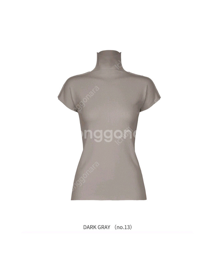 이세이미야케 코튼 바게트 니트 탑--5