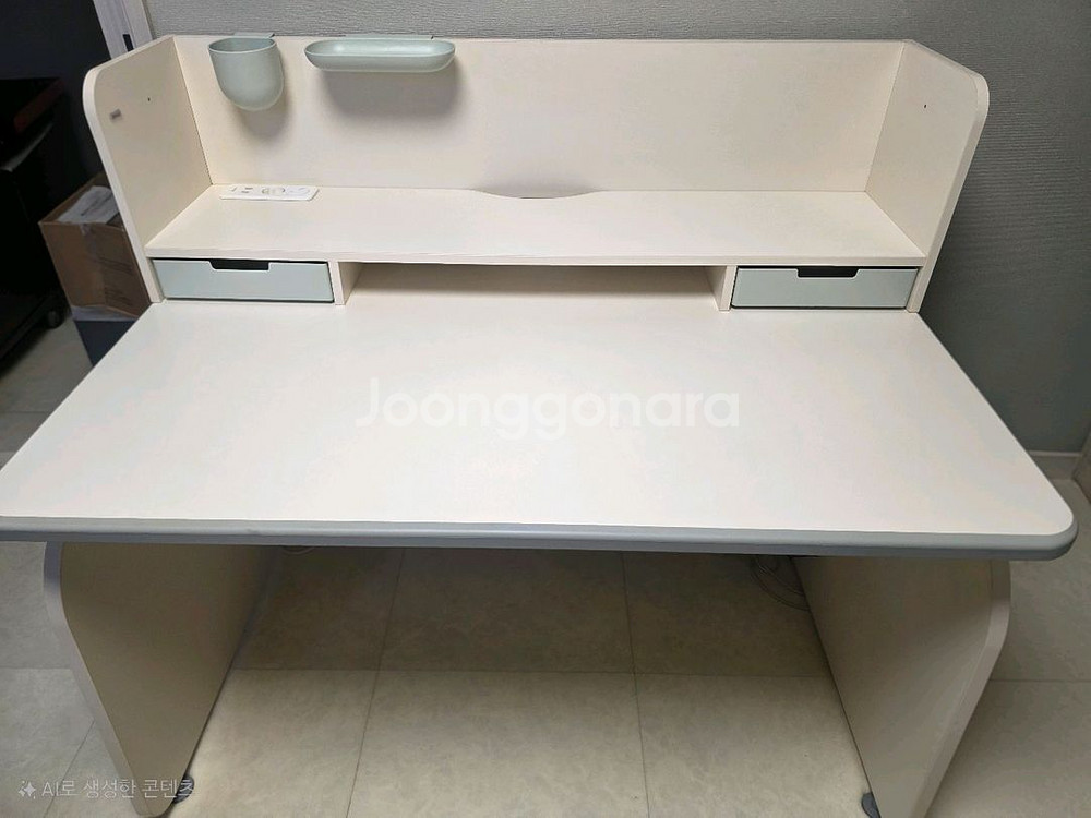 일룸 링키플러스 1200폭 1단 측판형 책상--0
