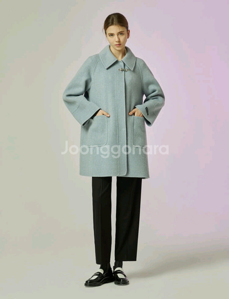 cc 콜렉트 A라인 중기장 코트--5