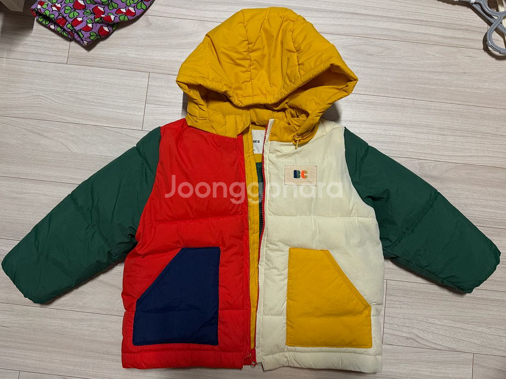 보보쇼즈 구상 컬러블록 패딩 12M 80cm--0