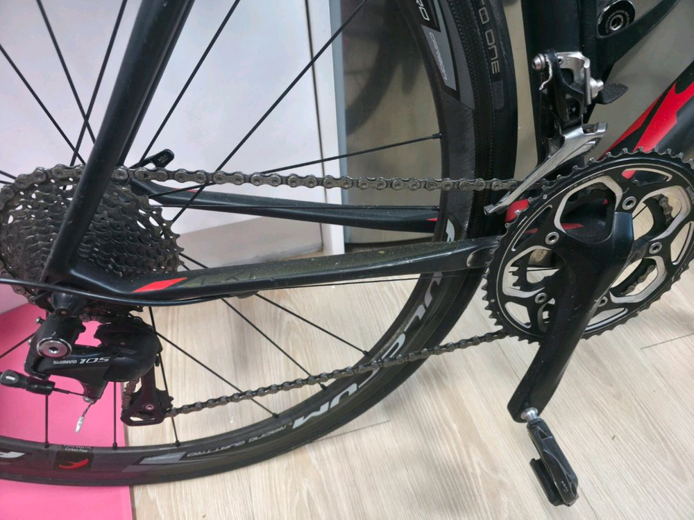 스캇CR1 풀카본 카본휠 로드 105--3