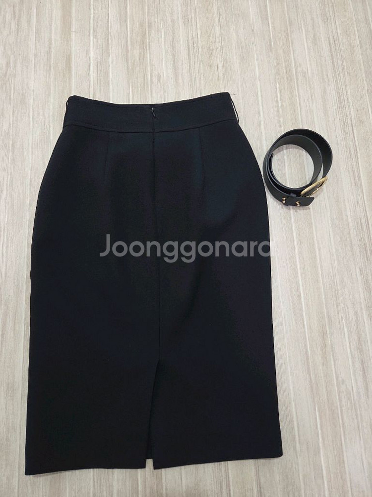 모조에스핀 벨트 셋트 스커트 네이비 55사이즈-4만원--2