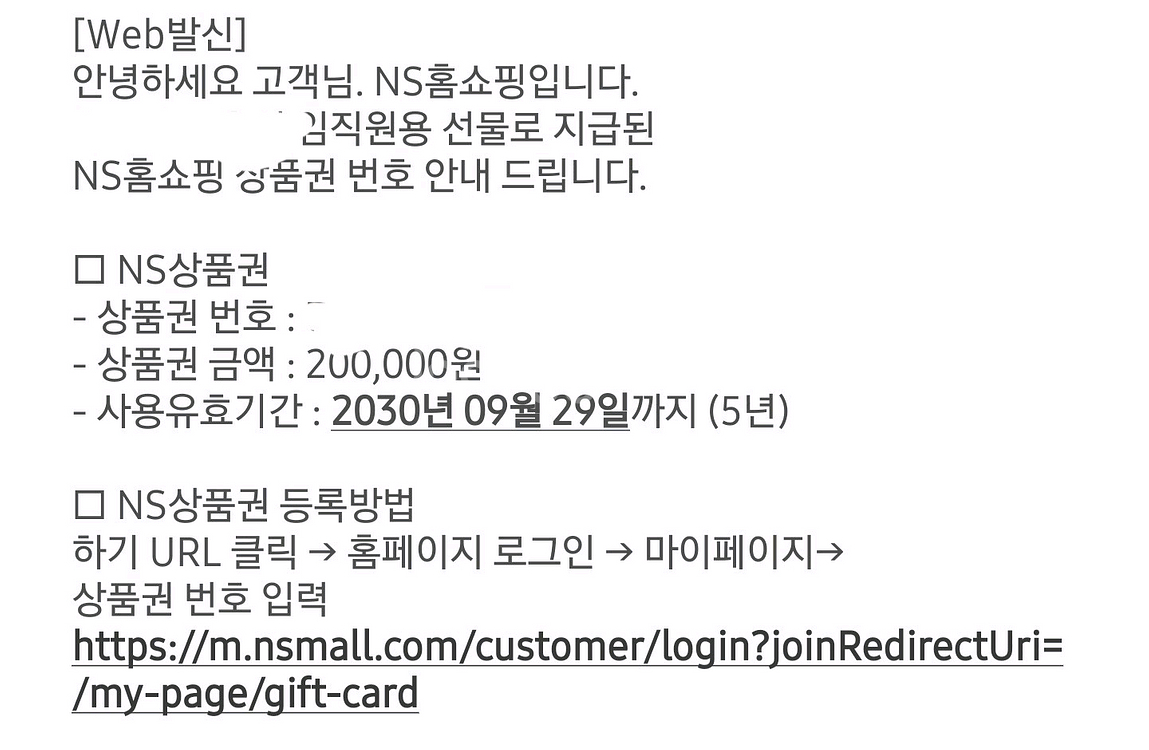 NS홈쇼핑 20만원권--0