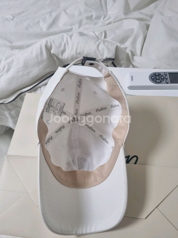 말본골프 볼캡 화이트--1