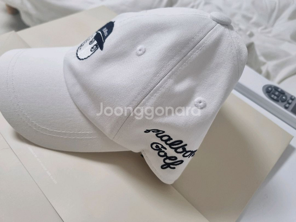 말본골프 볼캡 화이트--2