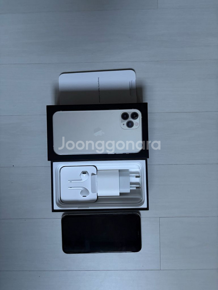 아이폰 11 Pro 실버 256GB 풀박스 구성품미사용--8