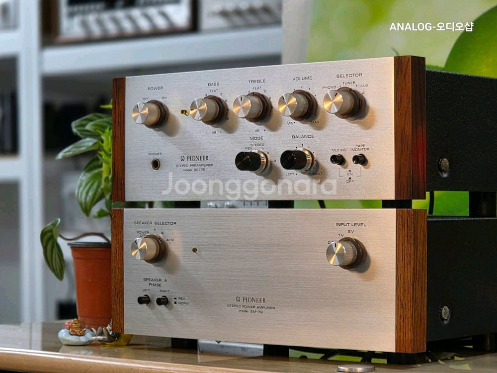파이오니아 프리파워앰프 세트 SC70/SM70--2