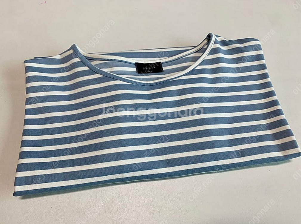 꺌랑 스트라이프 롤업 박시티 (가격내림+택포)--3