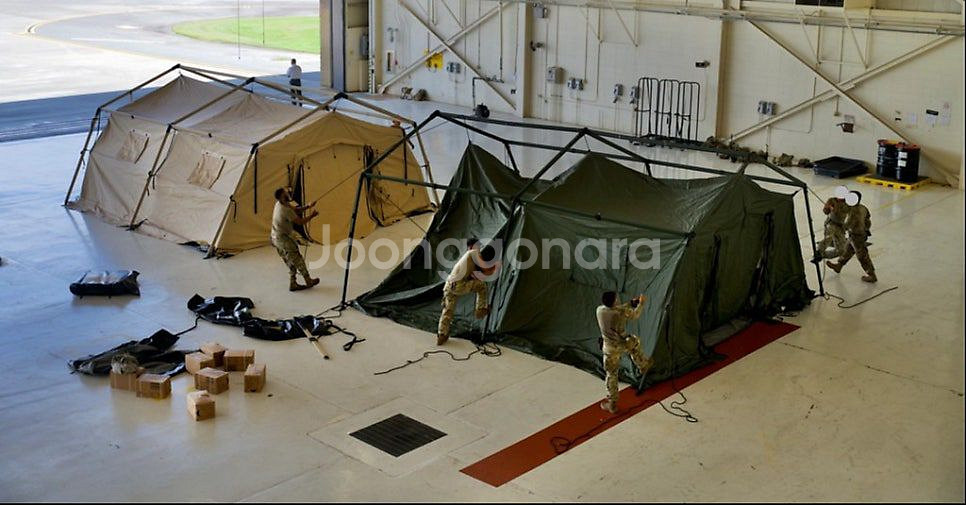 미군용 신형 대형 막사 텐트 (UTS Tent)--5