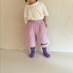 연보라 6부 팬츠 5호 S (새상품)