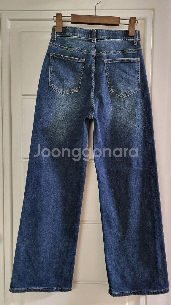 세미와이드 인밴딩 청바지--2