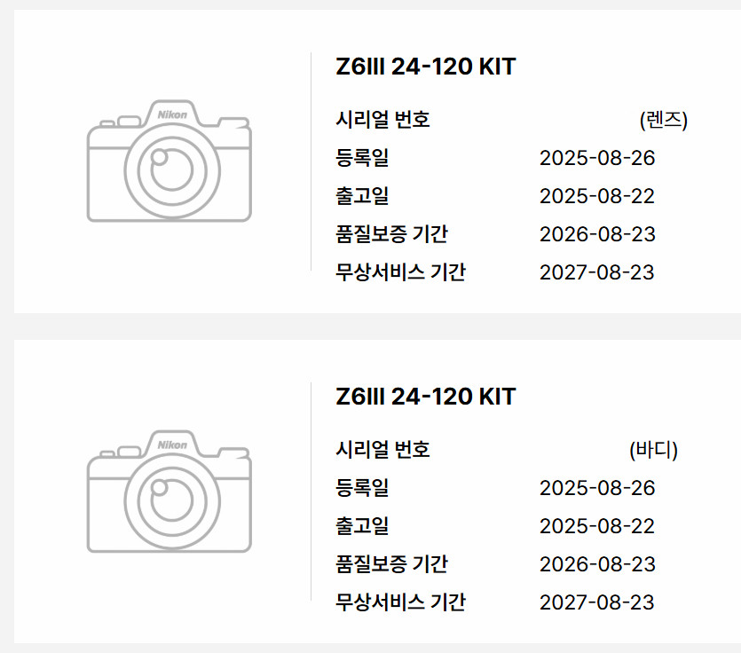 니콘 z6iii 24120kit 외 악세서리--1