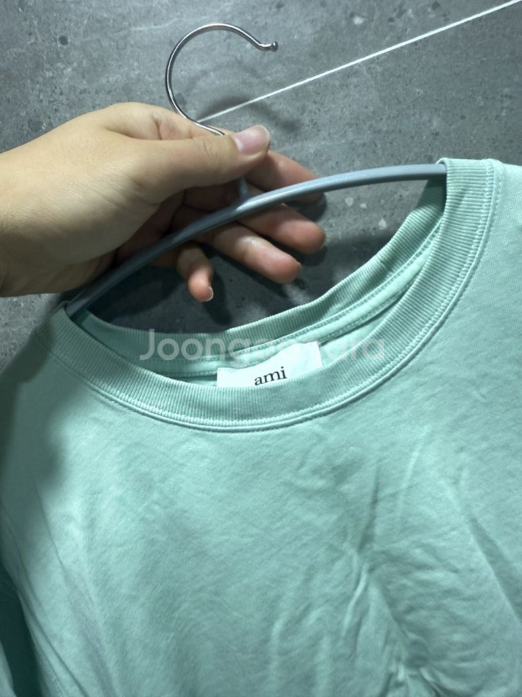 아미 반팔티 민트 L--2