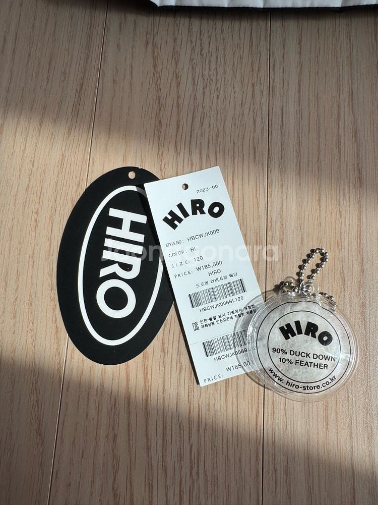 히로 리버시블 블랙 드로잉패딩 120사이즈--6