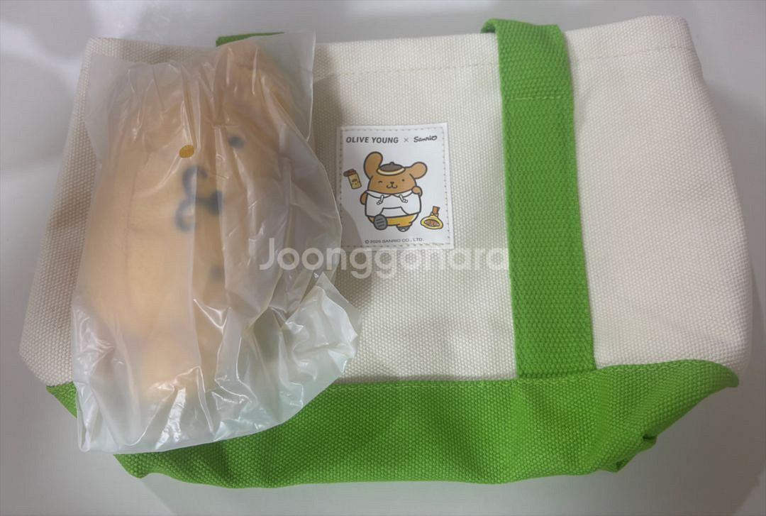 올리브영X산리오 큐티런 콜라보 토트백 폼폼푸린--0