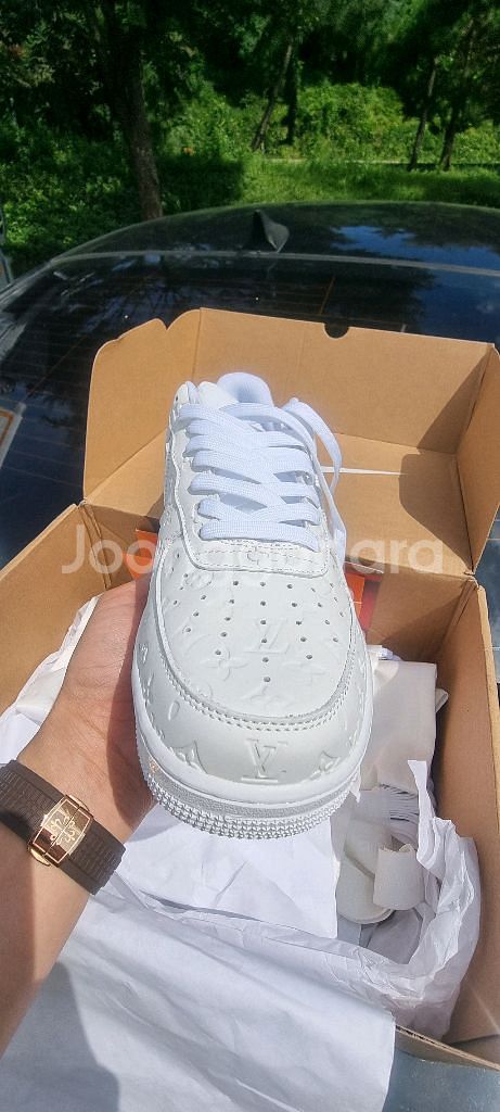 루이비통 나이키 에어포스1 로우 화이트 버질아블로280--3