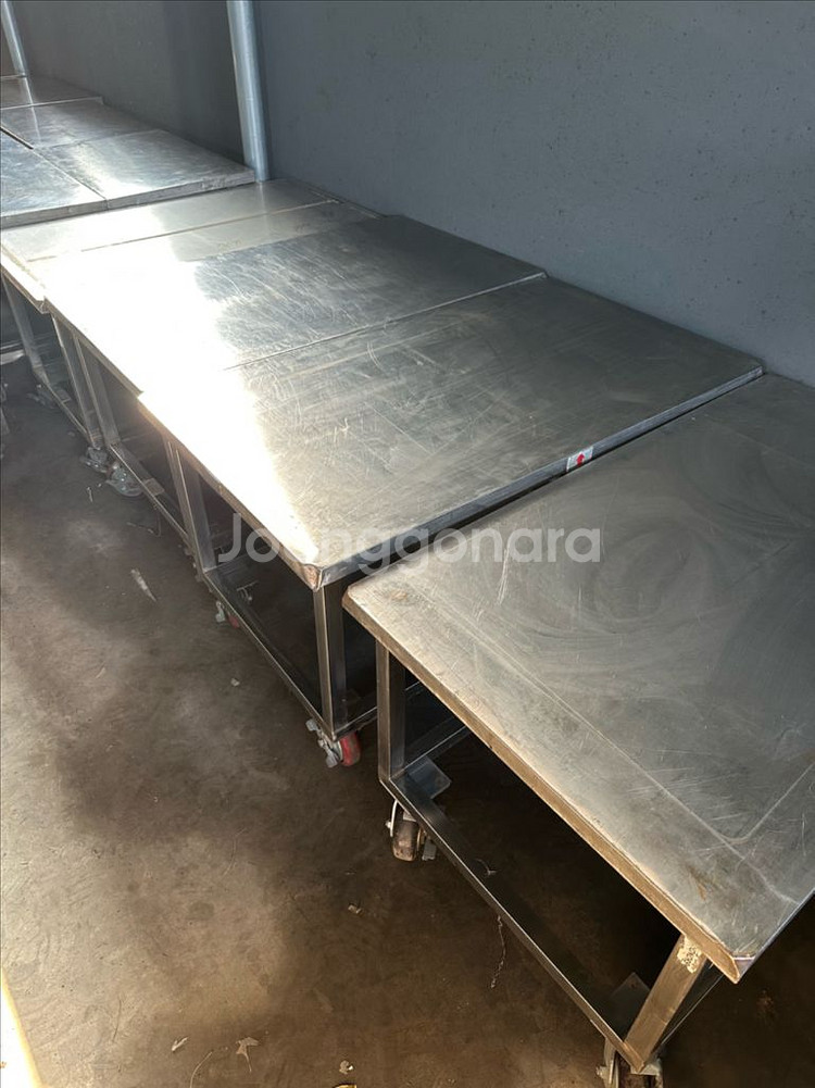 이동식 스텐304 일체형 작업대--1