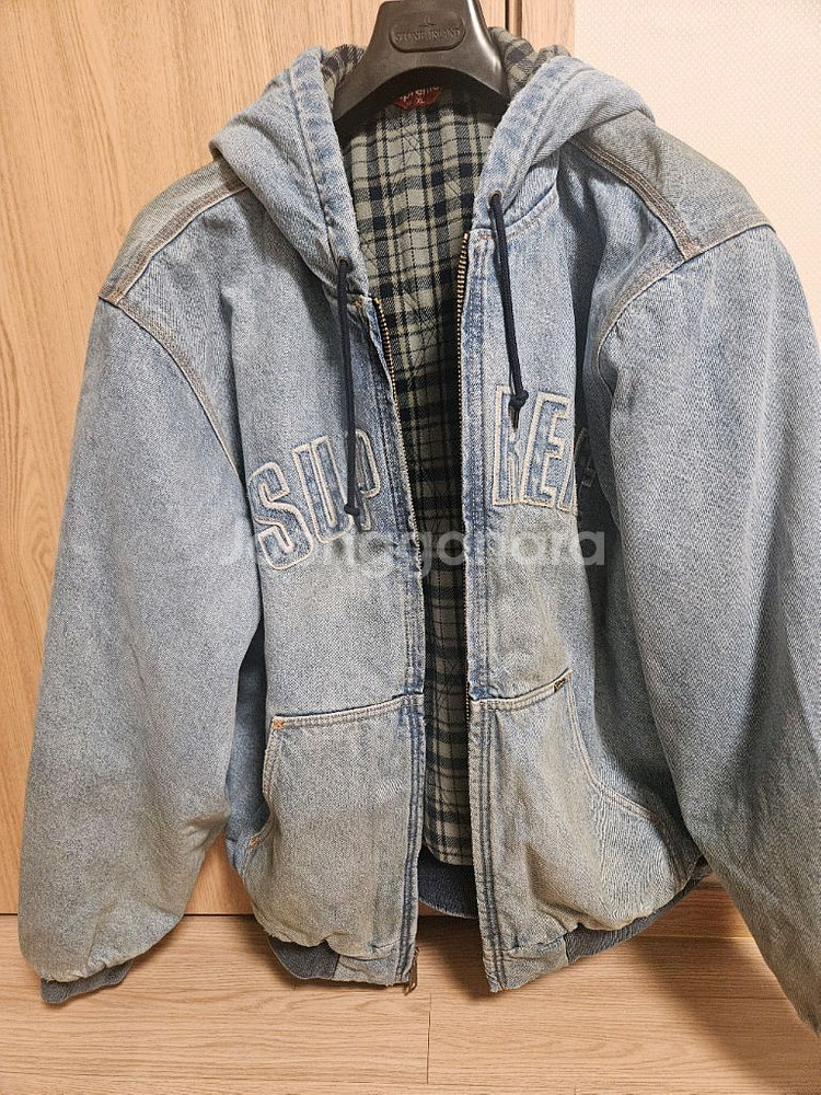25fw 슈프림 데님 워크자켓 xl--1