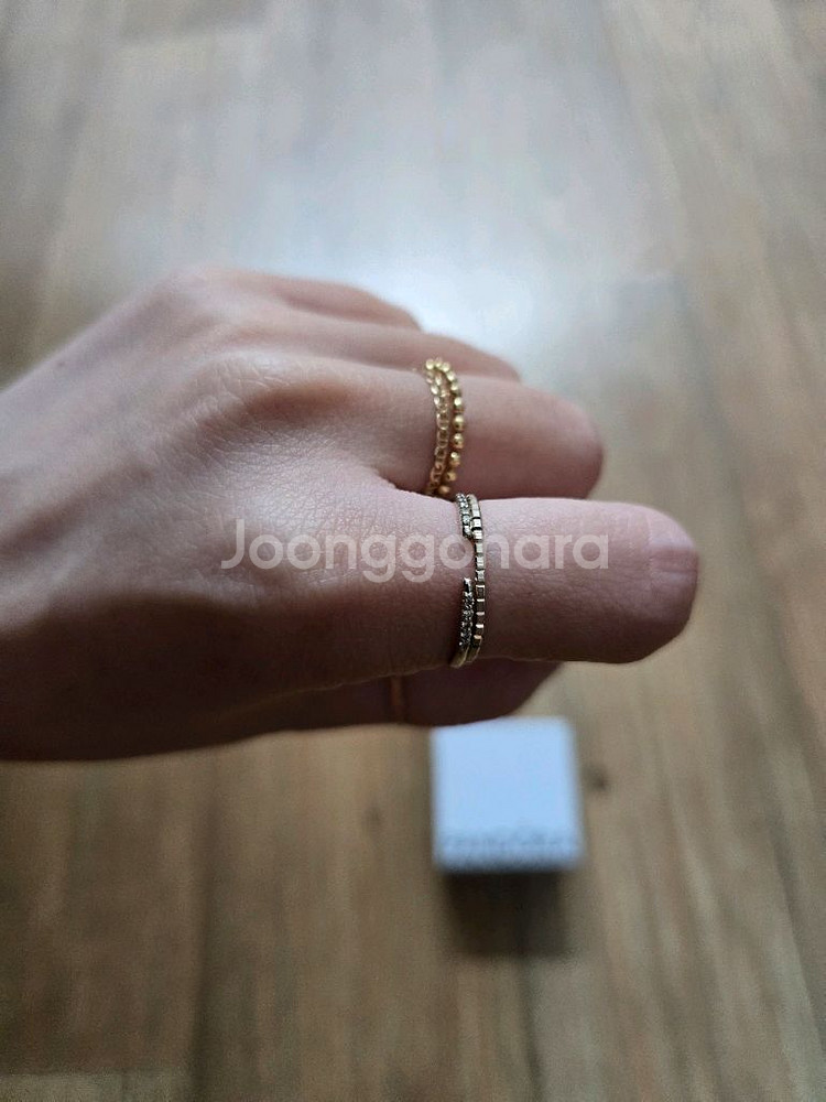 14k 리얼화이트반지 추석까지만19만원--1