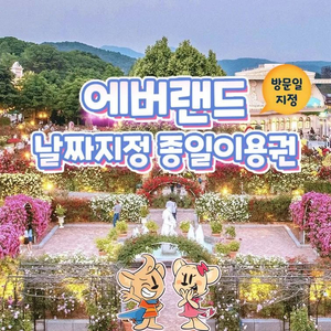 에버랜드 대인1+유아1 자유이용권 종일권