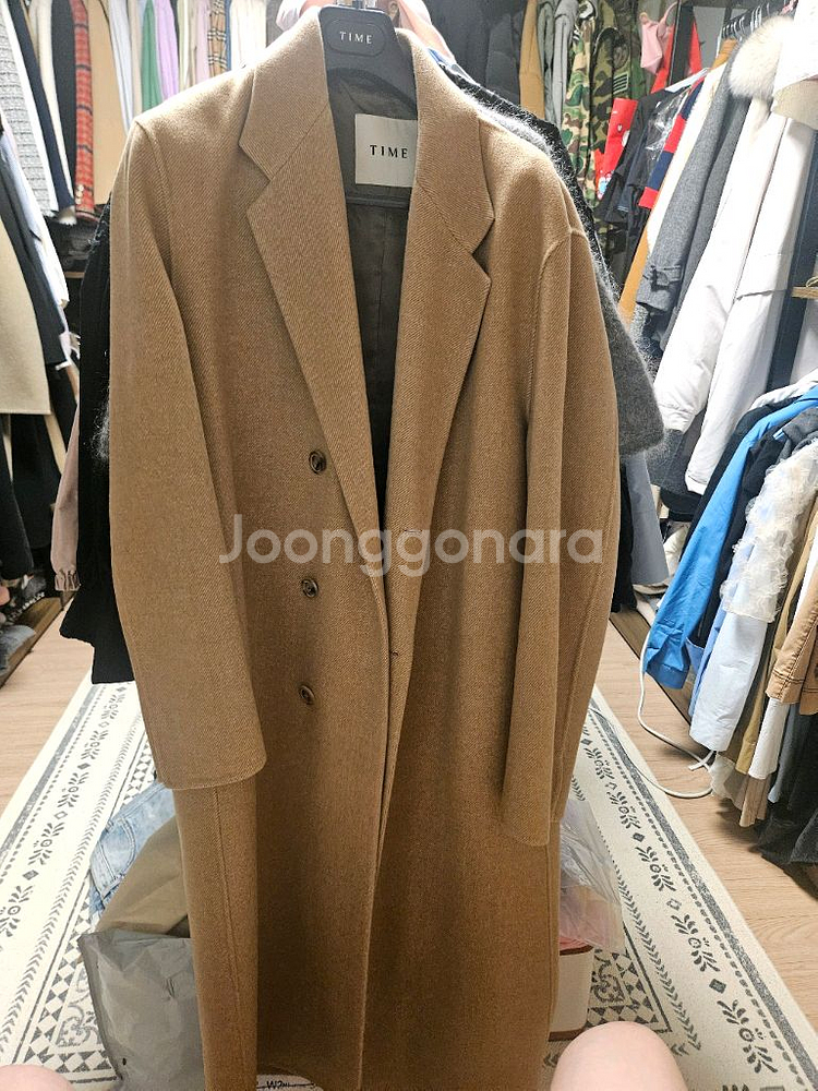 (최종가격)21fw 타임옴므 코트 카멜 100 사이즈--1