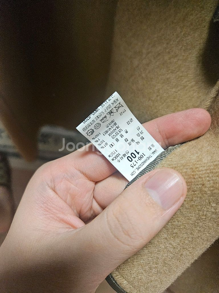 (최종가격)21fw 타임옴므 코트 카멜 100 사이즈--3