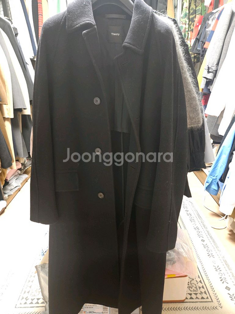 (최종가격)띠어리 오다기리조 발마칸 코트 판매 블랙 m--1