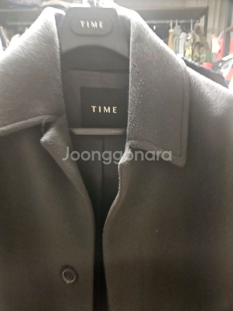 (최종가격)21fw 타임옴므 발마칸 다크그레이 코트--2
