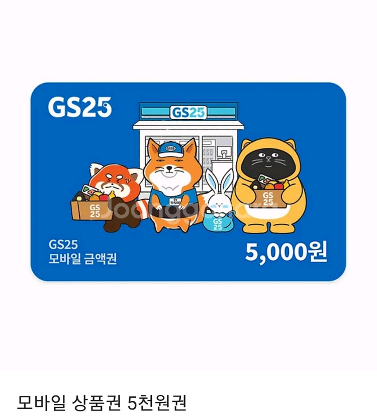 GS25 5천원권 상품권 금액권 판매--0
