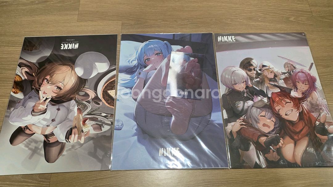 승리의여신 니케 턴테이블+LP2종+포스터3종+특전 카드--2