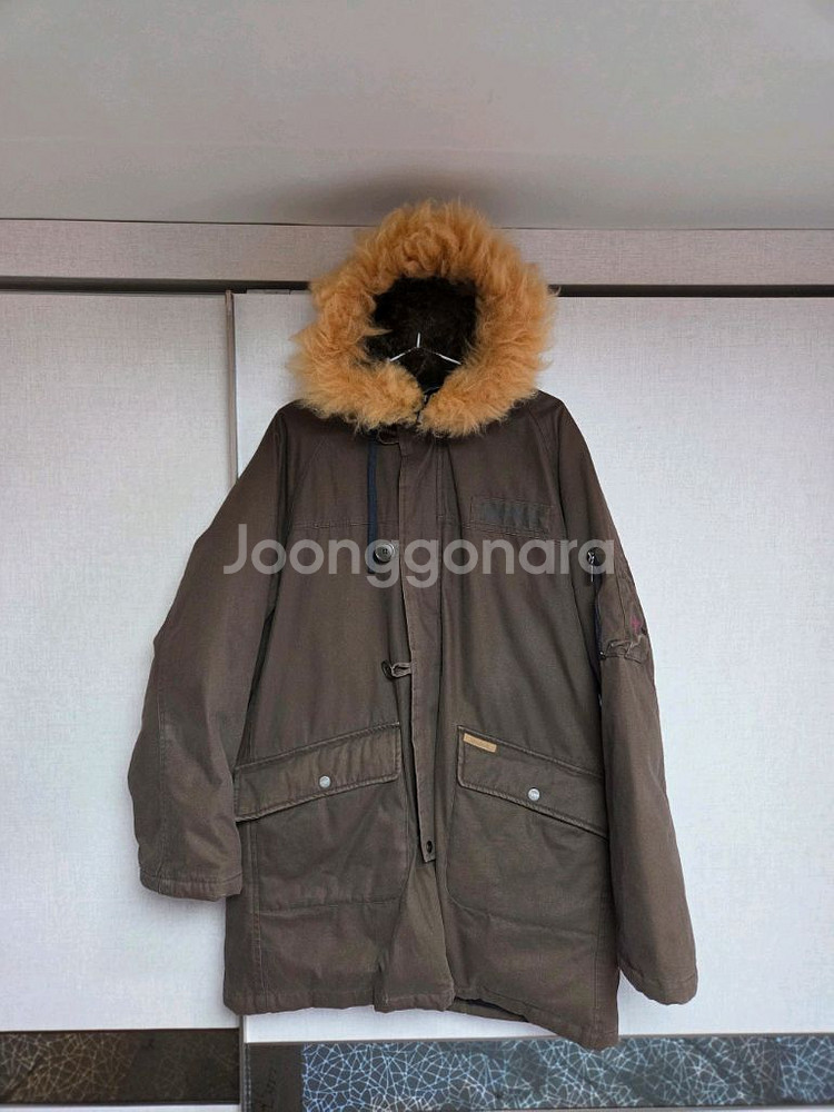 리트머스 양털퍼 후드패딩100~105--0