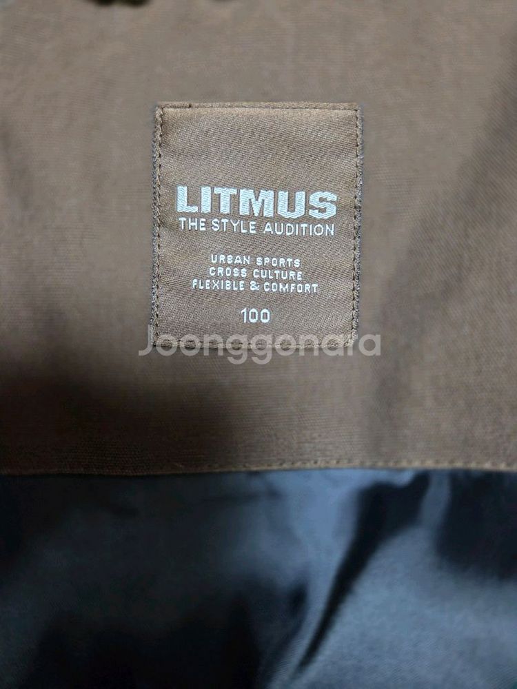 리트머스 양털퍼 후드패딩100~105--6