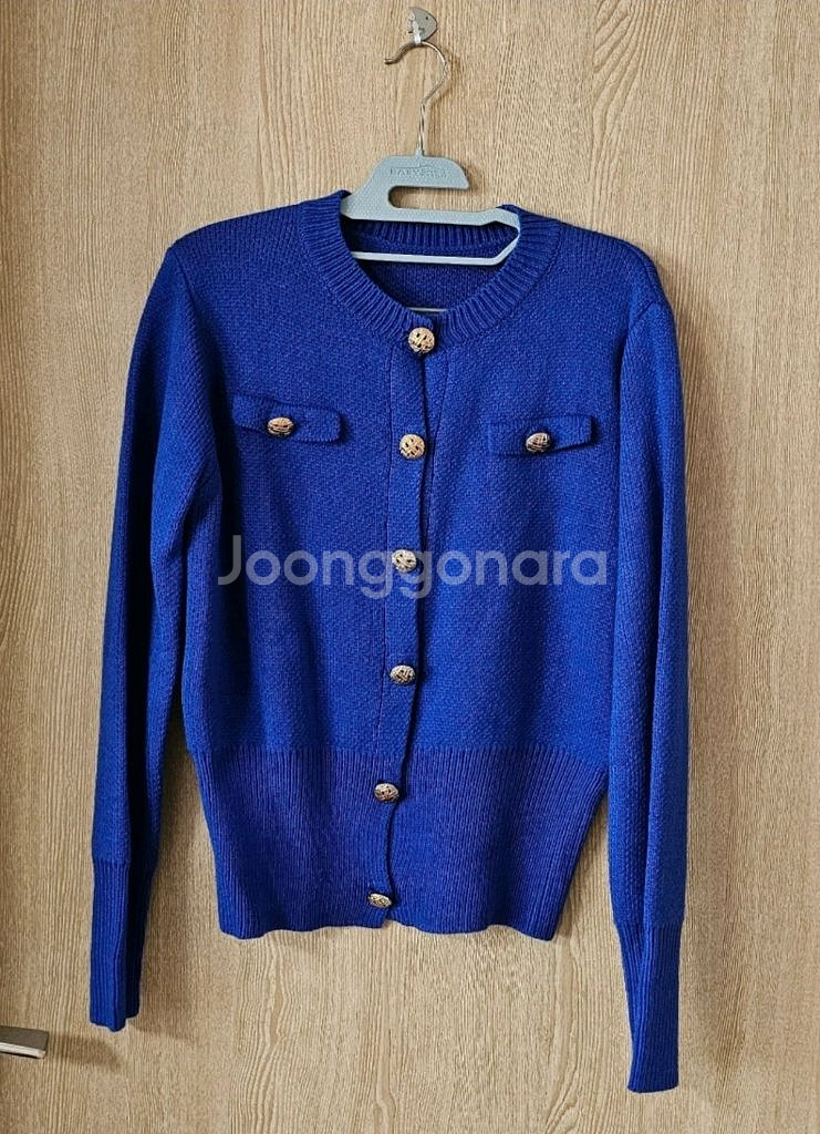 블루금장 가디건 새상품--0