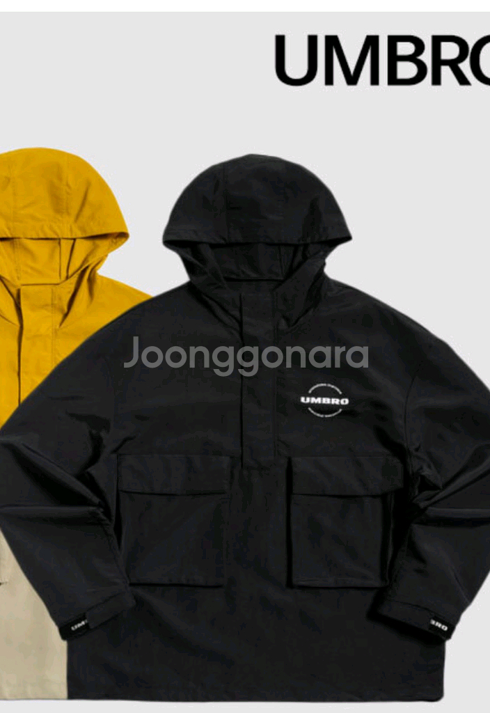 엄브로 쿨터치카고포켓아노락 바람막이 블랙 110(2XL--0