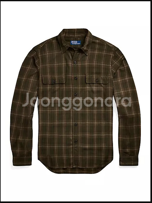 폴로 클래식핏 플레드 셔츠 / 타탄 / L--0