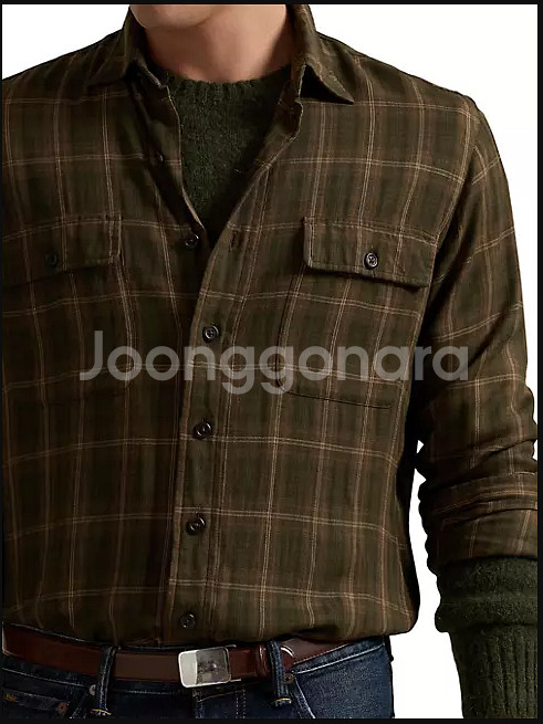 폴로 클래식핏 플레드 셔츠 / 타탄 / L--2